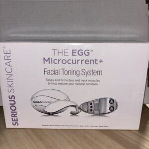 Serious Skincare The EGG Microcurrent+ Facial Toning System Aqua New Sealed $130